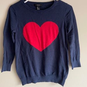 Forever 21 Heart Sweater